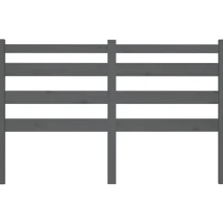 Vidaxl Tête de lit Gris 166x4x100 cm Bois massif de pin 818432
