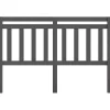 Vidaxl Tête de lit Gris 126x4x100 cm Bois massif de pin 814086 Best