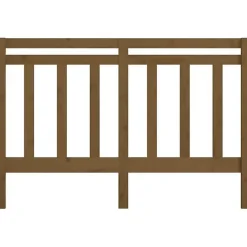 Vidaxl Tête de lit Marron miel 126x4x100 cm Bois massif de pin 817783