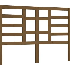 Vidaxl Tête de lit Marron miel 126x4x104 cm Bois massif de pin 818133
