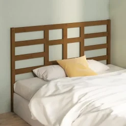 Vidaxl Tête de lit Marron miel 126x4x104 cm Bois massif de pin 818133