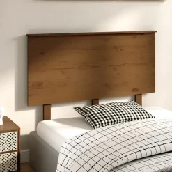 Vidaxl Tête de lit Marron miel 124x6x82,5 cm Bois massif de pin 819163 Best