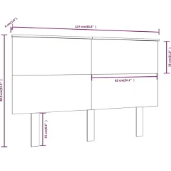Vidaxl Tête de lit Marron miel 124x6x82,5 cm Bois massif de pin 819163 Best