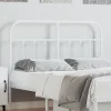 Vidaxl Tête de lit métal blanc 120 cm 352658