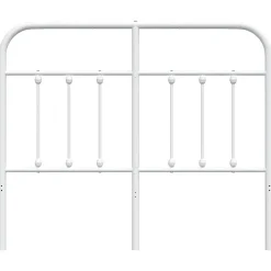 Vidaxl Tête de lit métal blanc 120 cm 352658