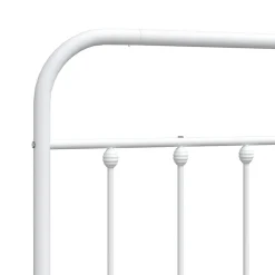 Vidaxl Tête de lit métal blanc 120 cm 352658