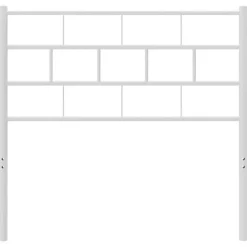 Vidaxl Tête de lit métal blanc 80 cm 355735