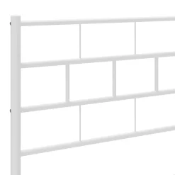 Vidaxl Tête de lit métal blanc 80 cm 355735