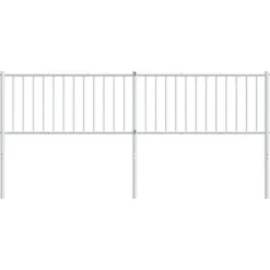 Vidaxl Tête de lit métal blanc 193 cm 350968 New