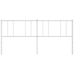 Vidaxl Tête de lit métal blanc 200 cm 352567