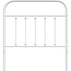 Vidaxl Tête de lit métal blanc 80 cm 352654