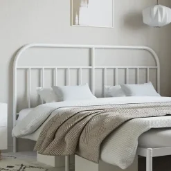 Vidaxl Tête de lit métal blanc 180 cm 353720 Clearance