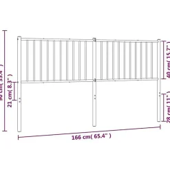 Vidaxl Tête de lit métal blanc 160 cm 350966 Online