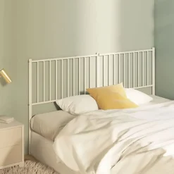Vidaxl Tête de lit métal blanc 160 cm 350966 Online