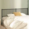 Vidaxl Tête de lit métal noir 193 cm 350901