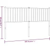 Vidaxl Tête de lit métal noir 160 cm 350899 Clearance
