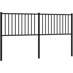 Vidaxl Tête de lit métal noir 160 cm 350899 Clearance