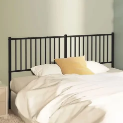 Vidaxl Tête de lit métal noir 160 cm 350899 Clearance