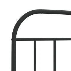 Vidaxl Tête de lit métal noir 200 cm 353673