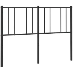 Vidaxl Tête de lit métal noir 160 cm 352515