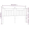 Vidaxl Tête de lit métal noir 160 cm 353572 New