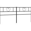 Vidaxl Tête de lit métal noir 200 cm 355501 Online
