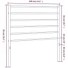 Vidaxl Tête de lit métal noir 100 cm 352348 Outlet