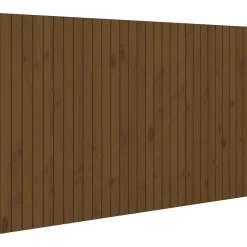 Vidaxl Tête de lit murale Marron miel 185x3x110 cm Bois massif de pin 824966