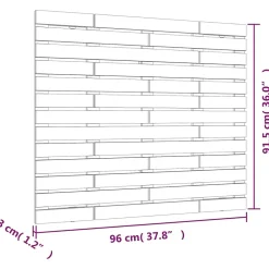 Vidaxl Tête de lit murale 96x3x91,5 cm Bois massif de pin 824673 Online