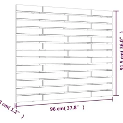 Vidaxl Tête de lit murale 96x3x91,5 cm Bois massif de pin 824673 Online