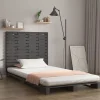 Vidaxl Tête de lit murale Gris 81x3x91,5 cm Bois massif de pin 824695