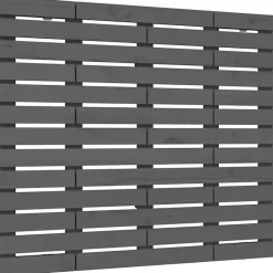 Vidaxl Tête de lit murale Gris 81x3x91,5 cm Bois massif de pin 824695