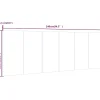 Vidaxl Tête de lit murale Noir 240x1,5x80 cm Bois d'ingénierie 811053 Online
