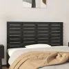 Vidaxl Tête de lit murale Noir 126x3x63 cm Bois massif de pin 824732