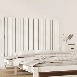 Vidaxl Tête de lit murale Blanc 147x3x90 cm Bois massif de pin 824894