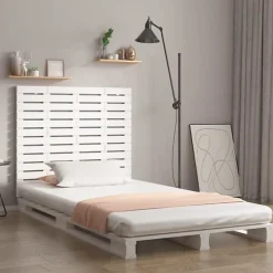 Vidaxl Tête de lit murale Blanc 146x3x91,5 cm Bois massif de pin 824684