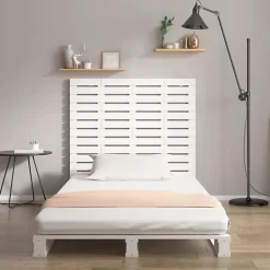 Vidaxl Tête de lit murale Blanc 146x3x91,5 cm Bois massif de pin 824684