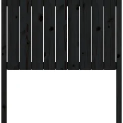 Vidaxl Tête de lit Noir 95,5x4x100 cm Bois massif de pin 818854 Online