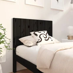 Vidaxl Tête de lit Noir 95,5x4x100 cm Bois massif de pin 818854 Online