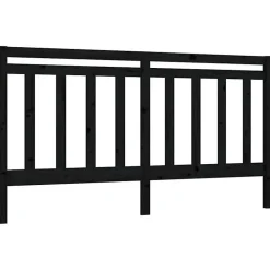 Vidaxl Tête de lit Noir 186x4x100 cm Bois massif de pin 817809