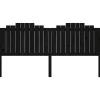 Vidaxl Tête de lit Noir 206x4x110 cm Bois massif de pin 818494 Outlet
