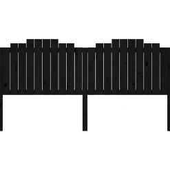 Vidaxl Tête de lit Noir 206x4x110 cm Bois massif de pin 818494 Outlet