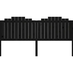 Vidaxl Tête de lit Noir 206x4x110 cm Bois massif de pin 818494 Outlet