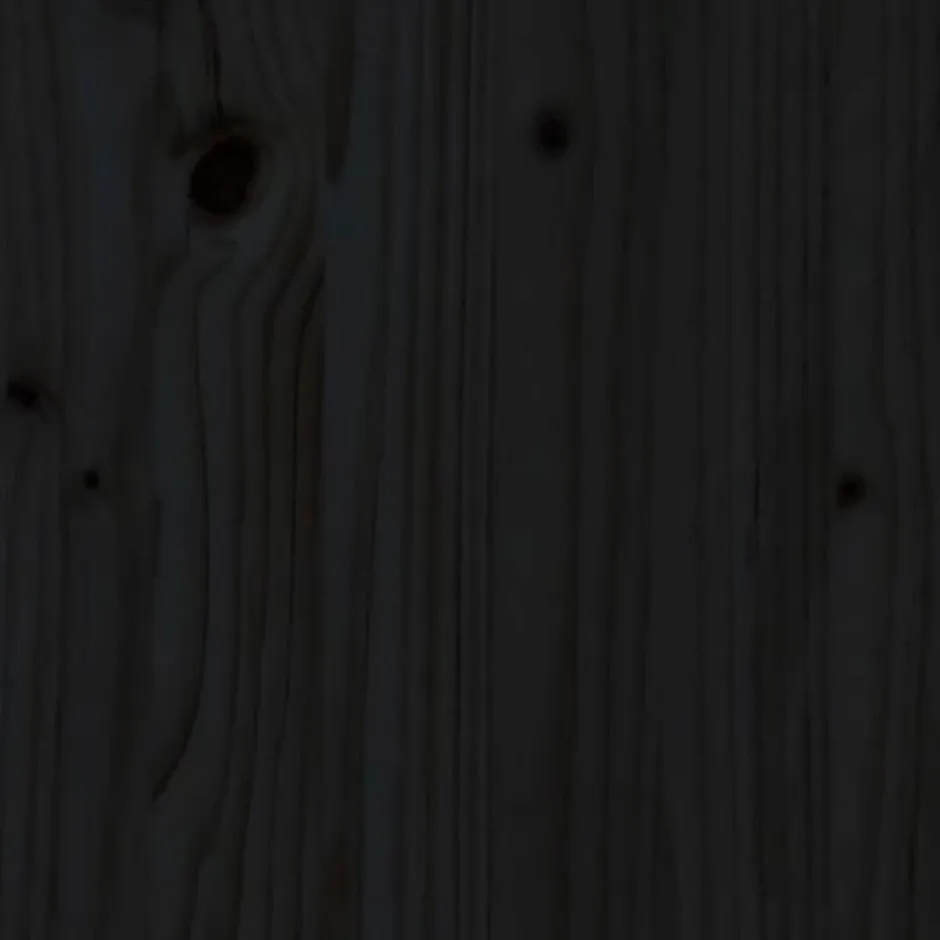 Vidaxl Tête de lit Noir 206x4x110 cm Bois massif de pin 818494 Outlet