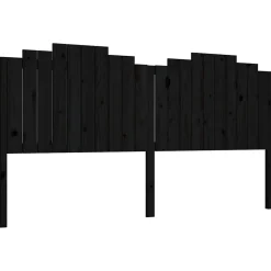 Vidaxl Tête de lit Noir 206x4x110 cm Bois massif de pin 818494 Outlet