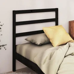 Vidaxl Tête de lit Noir 95x4x100 cm Bois massif de pin822236 Hot