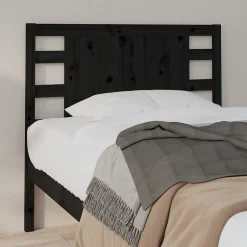Vidaxl Tête de lit Noir 106x4x100 cm Bois massif de pin 818759