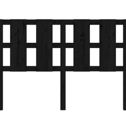 Vidaxl Tête de lit Noir 145,5x4x100 cm Bois massif de pin 817994 Outlet