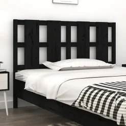 Vidaxl Tête de lit Noir 145,5x4x100 cm Bois massif de pin 817994 Outlet
