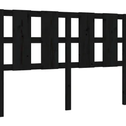Vidaxl Tête de lit Noir 145,5x4x100 cm Bois massif de pin 817994 Outlet